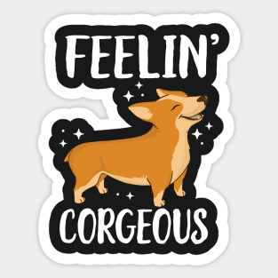 Feelin' Corgeous Sticker